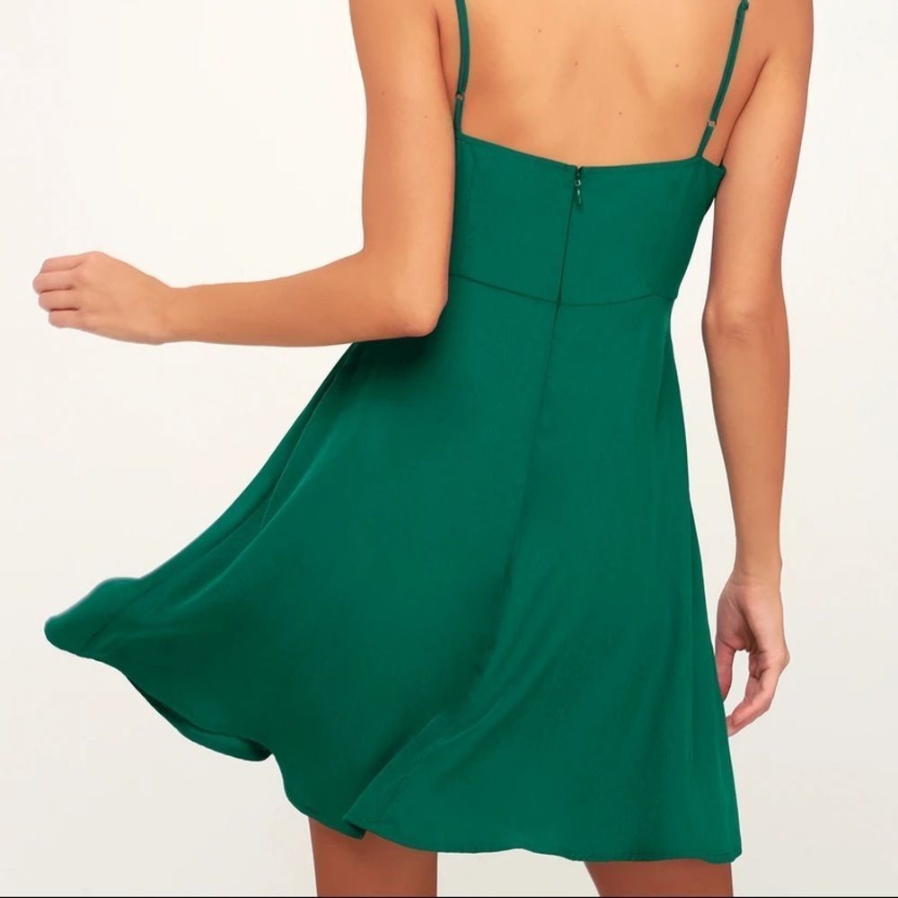 LuLus Green Dress - Picture 3 of 11
